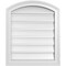Ekena Millwork Arch Top Surface Mount PVC Gable Vent: Non-Functional, w/2"W x 1-1/2"P Brickmould Frame, 20"W x 22"H GVPAR20X2202SN - alternate 1